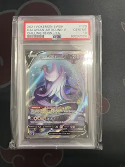 Pokemon TCG Galarian Articuno V 170/198 Chilling Reign Full Art Holo PSA 10 - Image 1