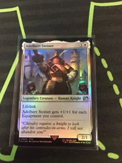 MTG Magic The Gathering Adelbert Steiner Foil FIN White Final Fantasy Commander - Image 1