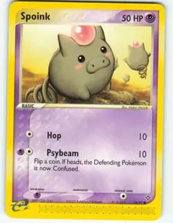 Spoink - 74/97 EX Dragon - Pokemon TCG - 2003 - Image 1