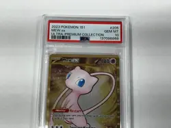 PSA 10 Pokemon 151 Ultra Premium Collection Promo METAL Mew EX 205/165 GEM MINT - Image 4