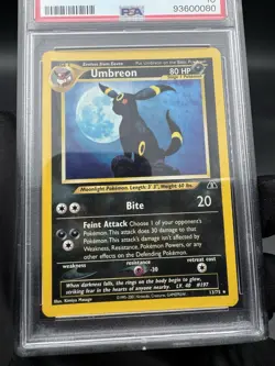 2001 Pokemon Umbreon Neo Discovery Unlimited Holo Rare #13 PSA 10 Gem Mint - Image 3