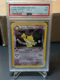 PSA 7 2000 Pokemon Rocket 1st Edition Dark Hypno Holo #9 - Image 1