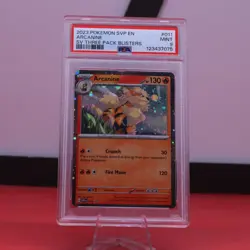 2023 Pokemon TCG Scarlet & Violet Promo 011 Arcanine Holo PSA 9 - Image 1
