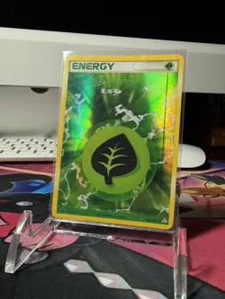2006 Pokemon TCG Grass Energy 105/110 Holon Phantoms Holo Rare Basic Energy - Image 1