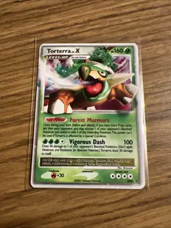 Pokemon Torterra LV.X DP09 Black Star Promo 2007 LP - Image 1