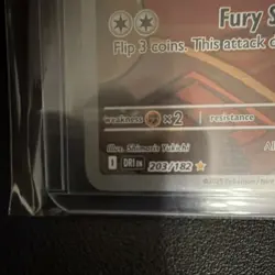 Pokemon TCG Team Rocket's Meowth 203/182 Sv10 Destined Rivals IR Holo - Image 5