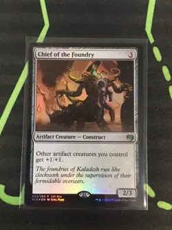 MTG Magic The Gathering Chief Of The Foundry Foil Promo Artifact Commander - Image 1