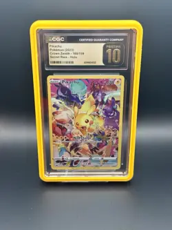 CGC Pristine 10 Pikachu 160/159 Crown Zenith Secret Rare Holo Pokemon 2023 - Image 1