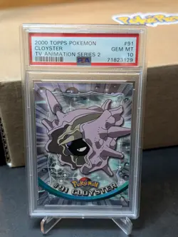 PSA 10 2000 Topps Pokemon TV Animation Series 2 #91 Cloyster - Image 1