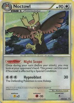 Noctowl Pokemon HeartGold & SoulSilver Black Star Promo #HGSS06 2010 - Image 1