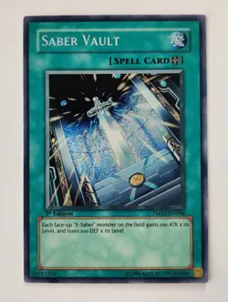 Saber Vault TSHD-EN086 The Shining Darkness 1st Edition Secret Rare Yu-Gi-Oh! NM - Image 1
