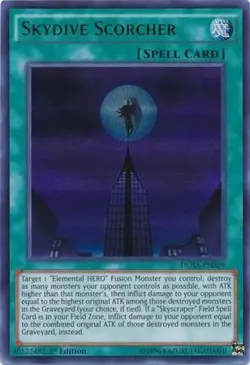 Skydive Scorcher - DUSA-EN029 - Ultra Rare - 1st Edition - Lightly Played - Duel - Image 1