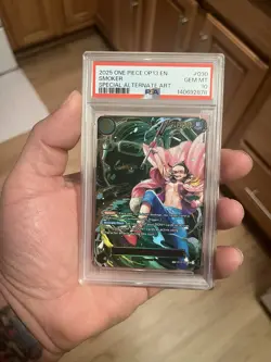 2025 ONE PIECE OP13-CARRYING ON HIS WILL SPECIAL ALTERNATE ART SMOKER PSA 10 - Image 3