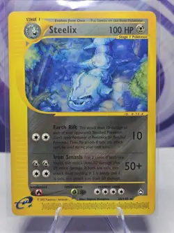 Steelix 35/147 Aquapolis RARE Non-Holo Pokemon e-Reader Card 2002 - Image 1