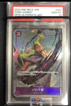 One Piece Card Game Japanese Awakening of The New Era OP05-067 Zorojuro PSA 10 - Image 1