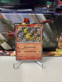 Pokemon TCG Paldean Fates Charmander Holo Card 109/091 - Image 2