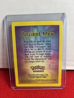 Ancient Mew 1 Miscellaneous Cards & Products Holo+bonus Card From Original Pack - Image 4