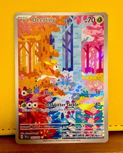 Pokemon Deerling 165/162 SV05 Temporal Forces Illustration Rare Holo Card - Image 1