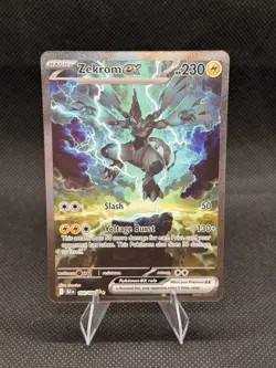 Pokemon Zekrom EX 166/086 Sv: Black Bolt Holo Special Illustration Rare Card - Image 1