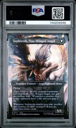 MTG 2025 FF #0317 Sephiroth, Fabled Soldier/Sephiroth, One-Winged Angel PSA 10 - Image 2