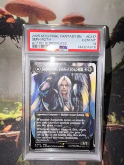 MTG 2025 FF #0317 Sephiroth, Fabled Soldier/Sephiroth, One-Winged Angel PSA 10 - Image 3