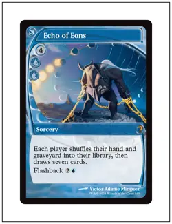 1x Echo of Eons, Future Sight Frame, Mystery Booster 2, Magic MTG NM - Image 1