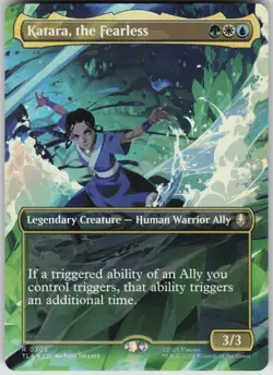 MTG Katara the Fearless Borderless Foil NM Avatar: The Last Airbender Magic 305 - Image 1