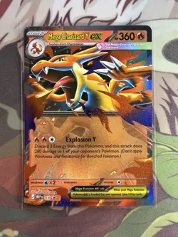 Pokemon TCG - Mega Charizard Y EX Mega Evolution Black Star Promo 030 - Image 1