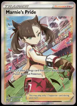 Pokemon Marnie's Pride (Full Art) Ultra Rare SWSH09: Brilliant Stars 171/172 NM - Image 1