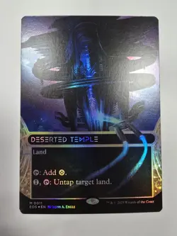 FOIL DESERTED TEMPLE mtg NM Edge of Eternities: Stellar Sights Mythic 0011 - Image 1