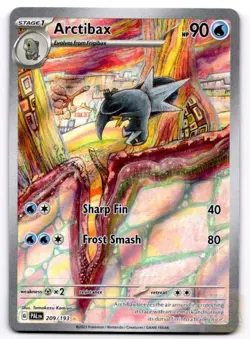 Arctibax 209/193 Illustration Rare Paldea Evolved Pokemon Holo Near Mint - Image 1