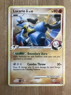 Lucario GL - 8/111 - Holo Rare Rising Rivals Set TCG - Pokemon Card - HP - Image 1