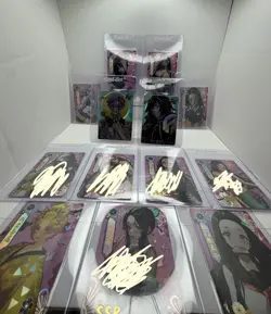 Pokemon X Demon Slayer Kimetsu no Yaiba Soul Cards Holo Akaza & Iguro 13 cards!! - Image 1