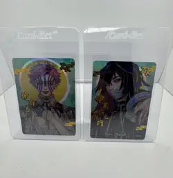 Pokemon X Demon Slayer Kimetsu no Yaiba Soul Cards Holo Akaza & Iguro 13 cards!! - Image 3