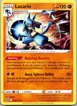 Lucario 079/172 - Deck Exclusives Pokemon TCG NM - Image 1