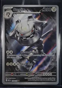 Pokemon TCG Steelix 150/132 Me01: Mega Evolution Illustration Rare Holo- NM - Image 1