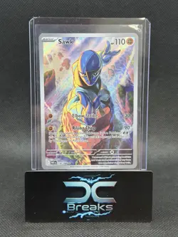 Pokemon TCG Sawk 130/086 Illustration Rare Sv: White Flare NM - Image 1