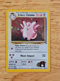 Erika's Clefable Gym Challenge Holo Rare 3/132 Pokemon TCG Wizards WOTC M9297 - Image 1