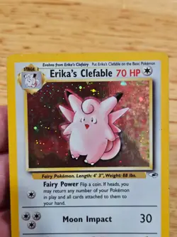 Erika's Clefable Gym Challenge Holo Rare 3/132 Pokemon TCG Wizards WOTC M9297 - Image 4