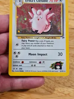 Erika's Clefable Gym Challenge Holo Rare 3/132 Pokemon TCG Wizards WOTC M9297 - Image 5