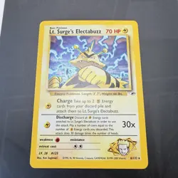Pokemon TCG Lt. Surge's Electabuzz Holo Rare Gym Heroes 006/132 2000 - LP - Image 3