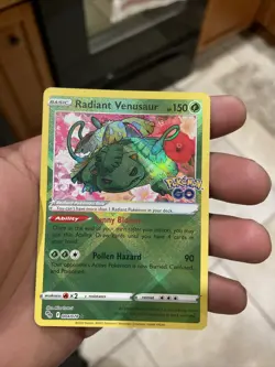 Pokemon TCG Radiant Venusaur Pokemon GO 004/078 Holo Radiant Rare - Image 1