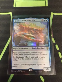 MTG Magic The Gathering Charix, The Raging Isle Foil Promo Leviathan Commander - Image 1