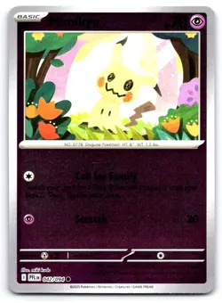 Pokemon Mimikyu ME02: Phantasmal Flames PFL Reverse Holo 042/094 NM - Image 1