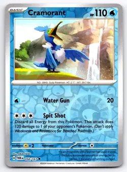 Pokemon Cramorant SV06: Twilight Masquerade TWM Uncommon Reverse Holofoil 058/16 - Image 1