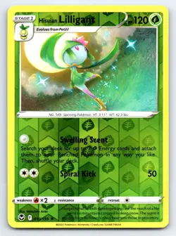 Pokemon Hisuian Lilligant SWSH12: Silver Tempest SWSH12 Reverse Holofoil 010/195 - Image 1