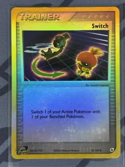 Pokemon TCG - Switch 92/109 Reverse Holo - Light Play/MP - Ruby and Sapphire 03 - Image 1