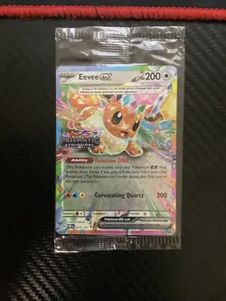 Pokemon Eevee EX 075/131 Prismatic Evolutions Stamp Promo Sealed - Image 1