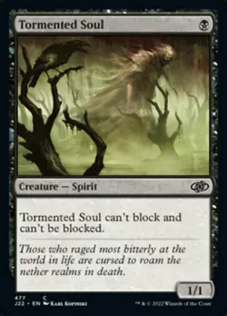 Tormented Soul Light Play, English Magic the Gathering MTG Jumpstart 2022 - Image 1