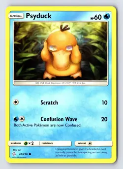 Psyduck 40/236 Common Cosmic Eclipse Pokemon Near Mint - Image 1